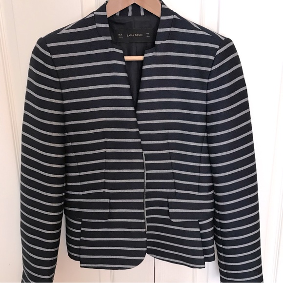 Zara Striped Blazer - Picture 1 of 12